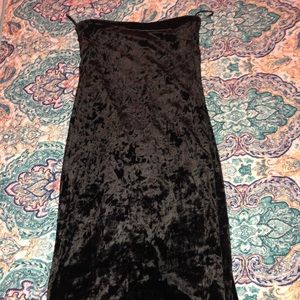 Long Black Velvet Dress size : M